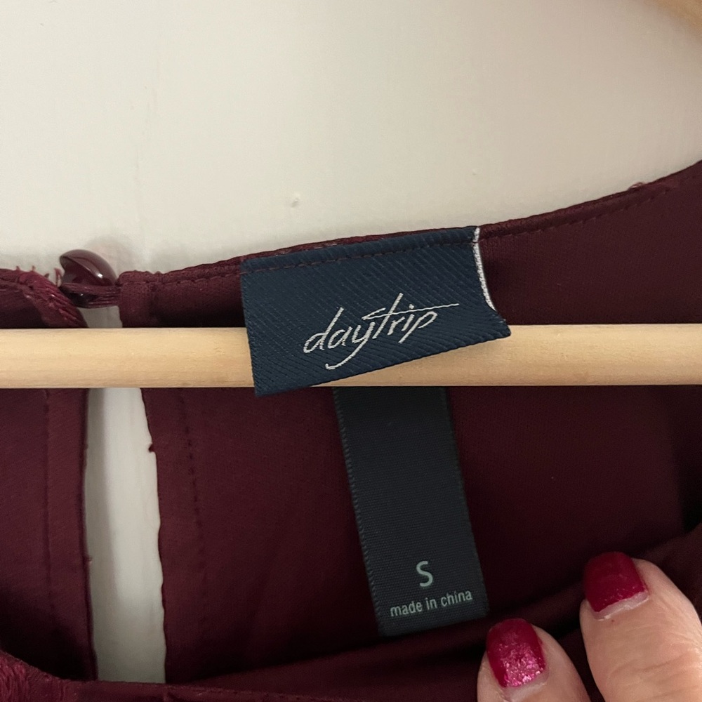 Daytrip Burgundy Blouse